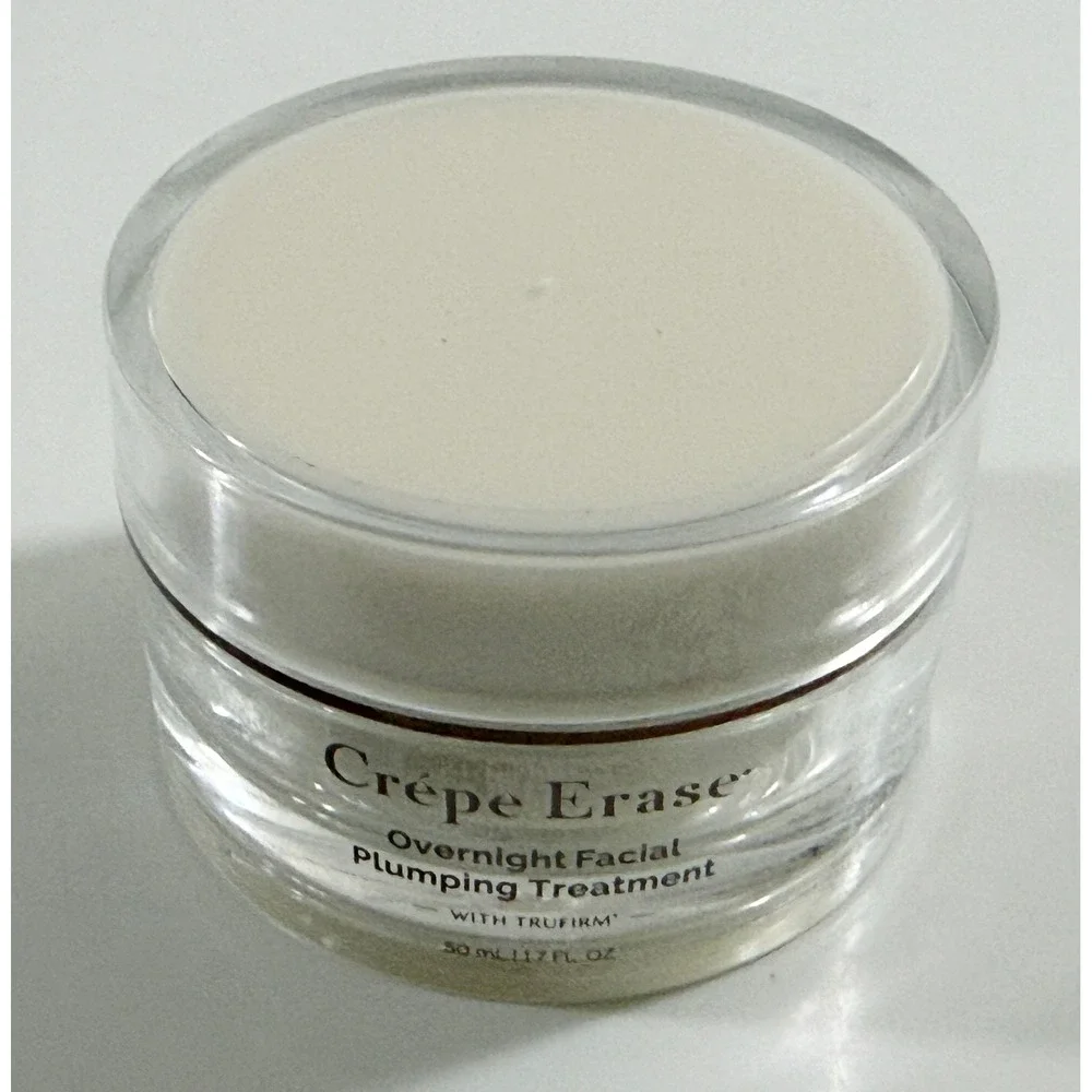 Crepe Erase Overnight Facial Plumping Treatment Women 1.7oz White TruFirm Cream